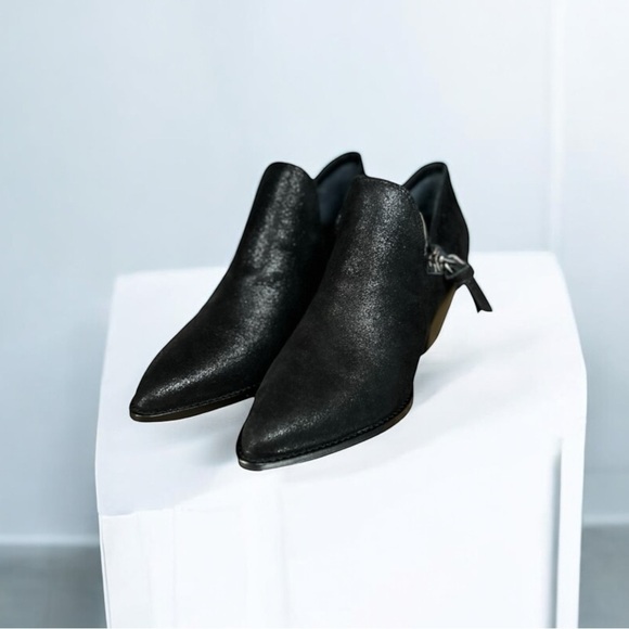 🌻NEW Sigerson Morrison Halie2 Black Booties EUR Size 36 M | US Size 6 with Box - Picture 5 of 12